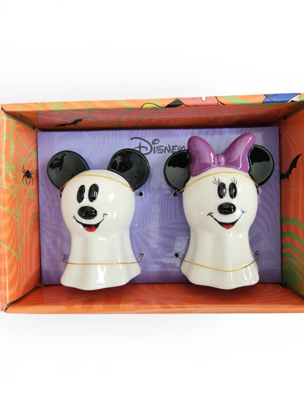 Disney Mickey and Minnie Ghost Salt and Pepper Shakers Halloween